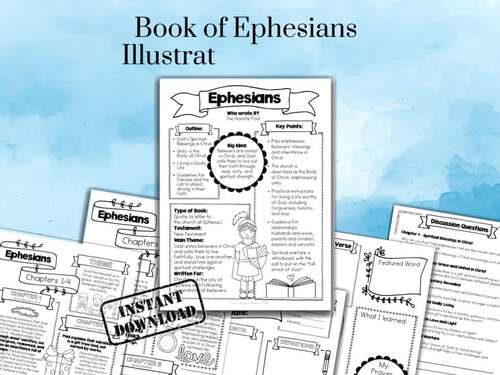 Book of Ephesians Illustrated Bible Study Guide for Kids | Chapter ...