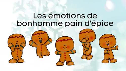 Preview of FRENCH: Les émotions de bonhomme pain d'épice, Video/eBook/SLIDES