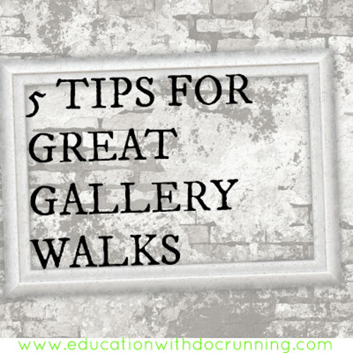 Preview of Five tips for successful gallery walks.