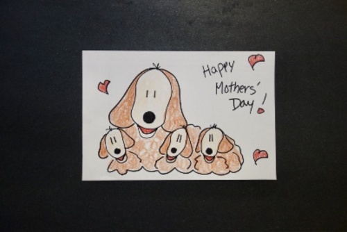 Preview of Let's Draw Mothers' Day Puppies!
