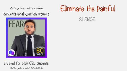 Fear ADULT ESL Discussion Topics for ESL Conversations