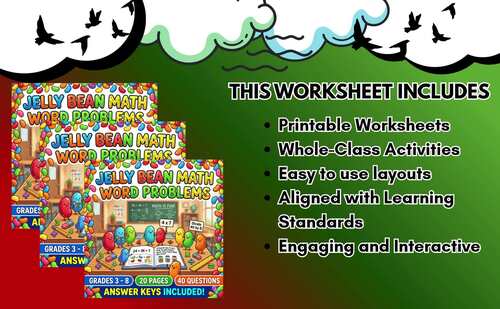 Faith & Fractions: Jelly Bean Bible Math Pack |40 Print-and-Go Pages ...