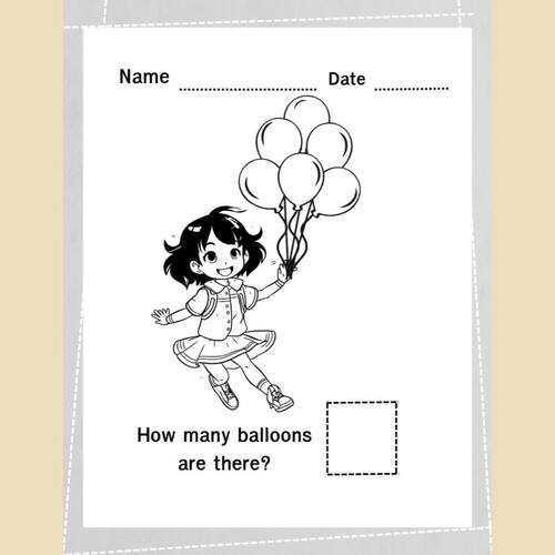 How many are there,worksheet, Kindergarten,Attivity by PimmyActivities