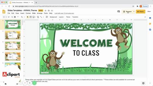GOOGLE Slides Templates and PowerPoint Templates (Animal ...