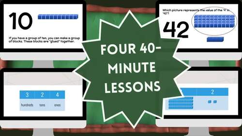 4 Place Value Lesson Pack - 1st Grade - NO PREP! by Beyond Basic Math