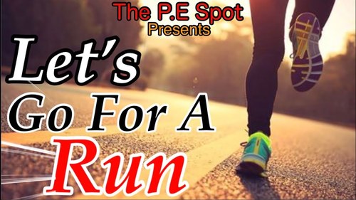 Preview of Distance Learning PE/ PE at home/ DIY PE Video: Let's Go for a Run