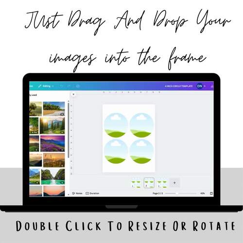 Blank 3.75 Inch Circle Templates in PDF PNG SVG PSD EPS JPG And Canva ...