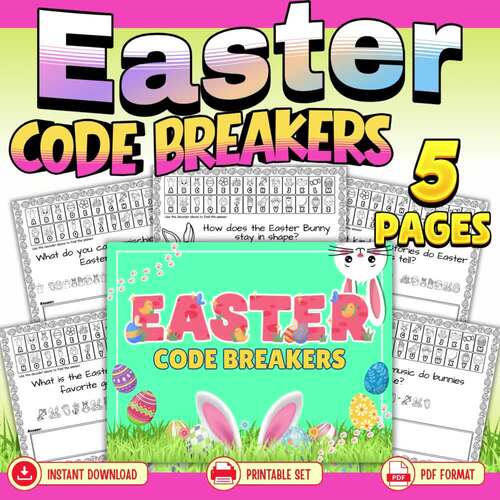 Easter Code Breakers | Spring Decoding Activity | Grades 1-6 by ...