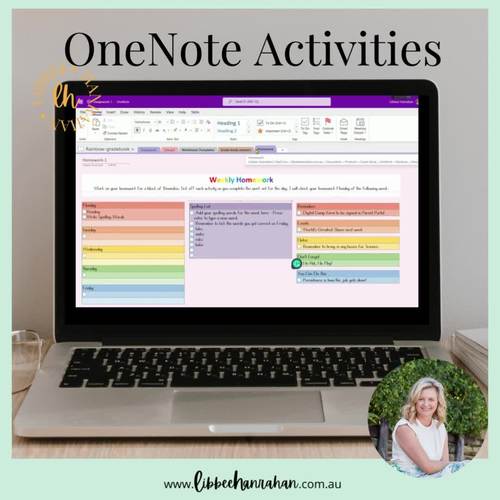 OneNote Teacher Templates for Homework by Teacher Planning Resources