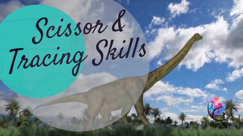 dinosaur scissor skills