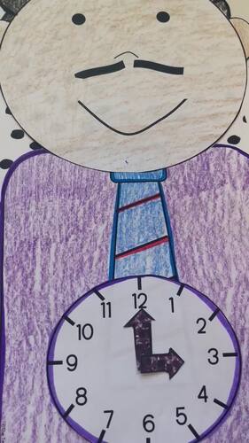 Telling Time Martin Luther King Clock Craft by The Teaching Diva Corner