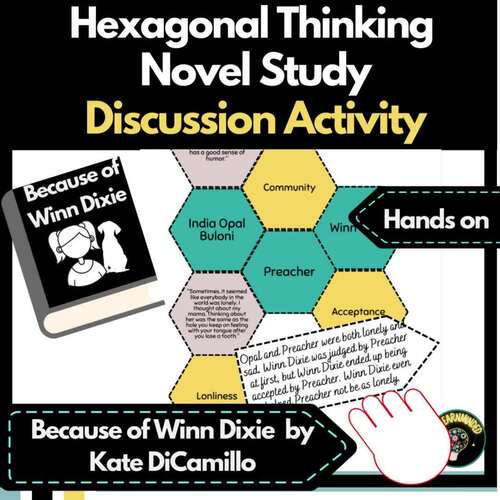 Because of Winn Dixie || Novel Study Hexagonal Thinking Discussion Activity