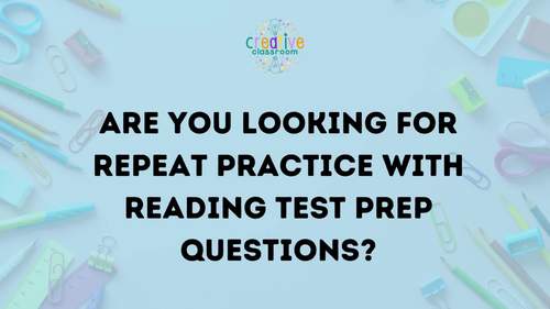Reading Comprehension Test Prep Task Cards | Print & Google Forms ...