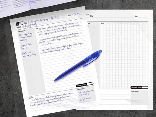 Cornell Notes Templates - 8 Printable Note-Taking Sheets for Study ...