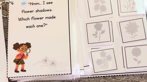 Spring Adapted Book For Special Education, Homeschool, Shadow Matching