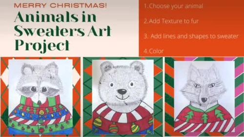 Animals in christmas on sale sweaters