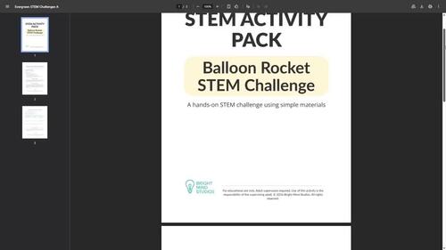 Balloon Rocket STEM Challenge – Engineering Activity for Kids | TPT