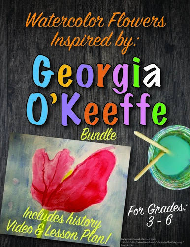 Preview of Georgia O'Keeffe Flowers BUNDLE