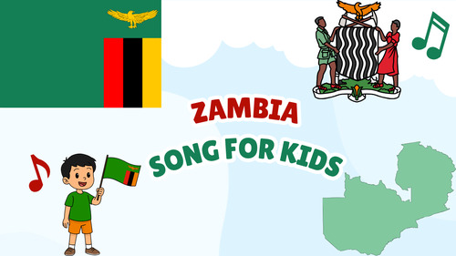 Preview of Zambia Song for Kids | Country Study Video, MP3 & Lyrics PDF