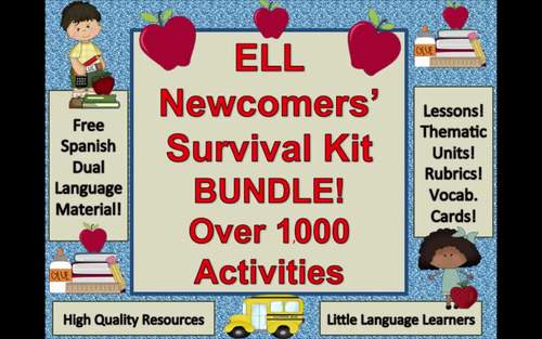 ELL Newcomers' Survival Kit Bundle ESL Distance Learning ESL Newcomer