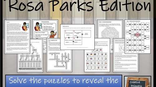 Rosa Parks Escape Room Activity by Creative Primary Literacy | TPT