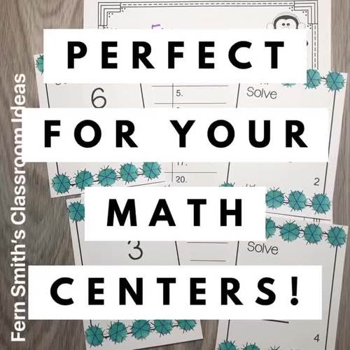 Winter Task Cards Addition by Fern Smith's Classroom Ideas | TPT