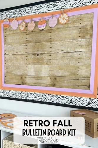 Retro Fall Bulletin Board Kit | Fall Bulletin Board Ideas | Printable ...