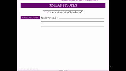 Geometry PowerPoint | Similar Figures DISTANCE LEARNING by Kacie Travis