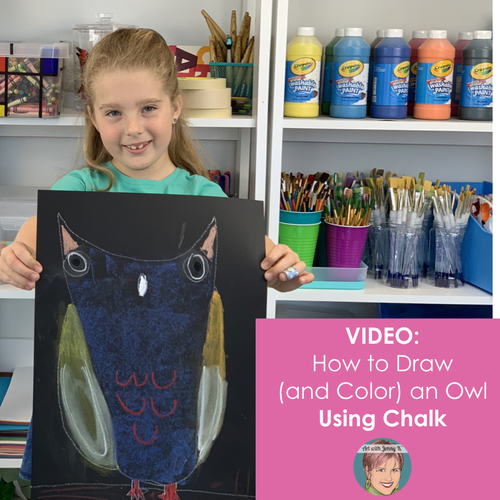 How to Draw an Owl Free Teaching Video by Art with Jenny K | TpT