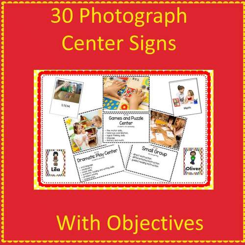 Center Signs With Editable Objectives  Center Posters