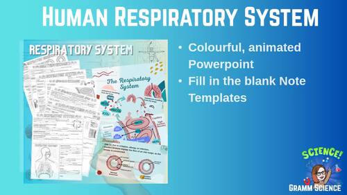 Respiratory System Powerpoint & Graphic Note Templates by Gramm Science