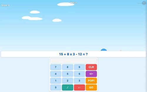 4th Grade Algebra Math Game | Self-Checking Math Game by Kick My Math