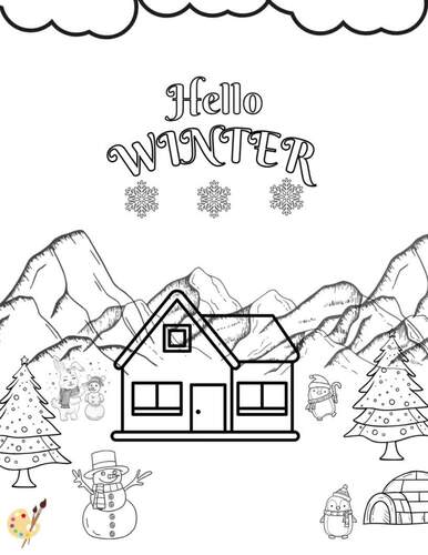 Winter kids fun activities / Winter Printable Activities for kids