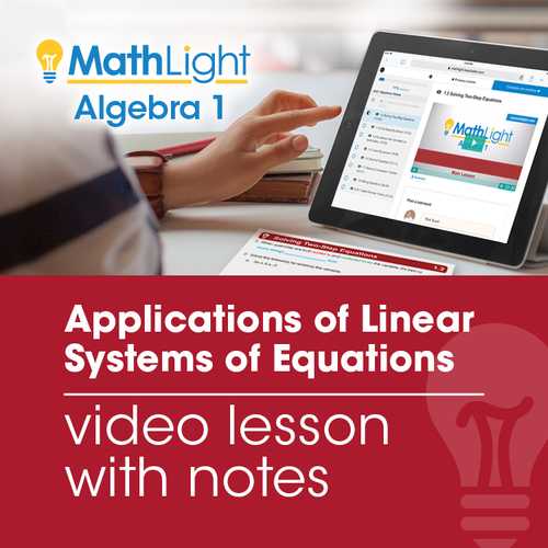 Preview of Applications of Linear Systems of Equations Video Lesson