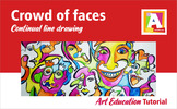 Crowd of Faces - Continual line drawing - VIDEO TUTORIAL