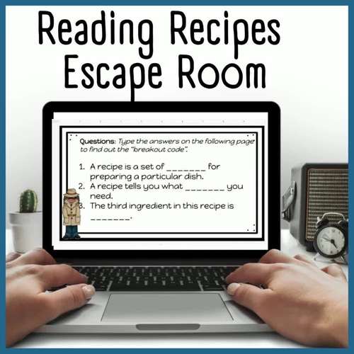 Reading a Recipe Digital Escape Room Recipe Reading Basics Life Skills