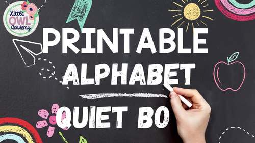 Alphabet Printable Quiet Book by Little Owl Academy | TPT