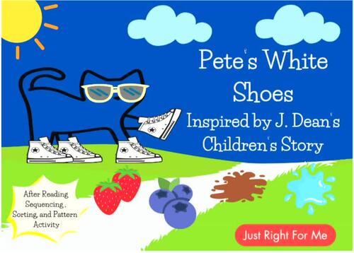 Pete's White Shoes Sequencing, Sorting, and Pattern Boom Cards | TPT