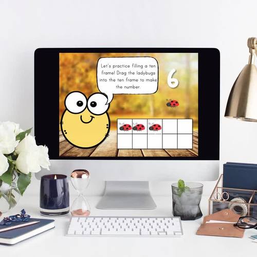 Ten Frame Math Lesson Slides | Ten Frame Games & Activities | Number Sense Games