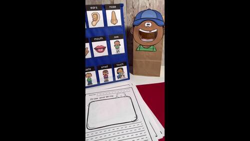 1st Grade Five Senses Writing Center by The Literacy Stations | TPT