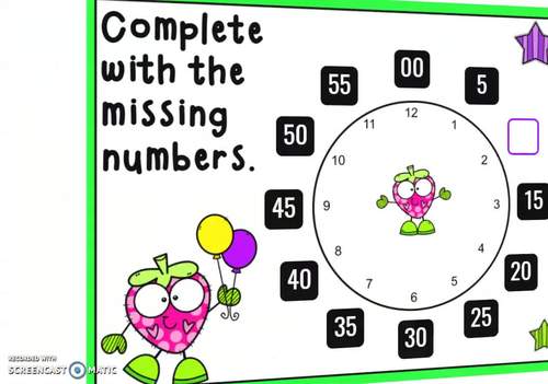 Telling Time Boom Cards™ Distance Learning
