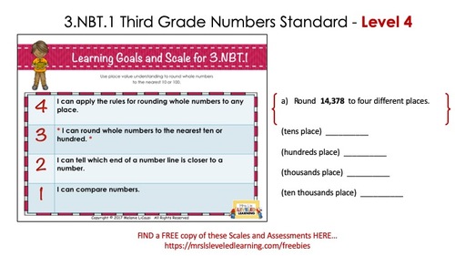Preview of How to Teach Proficiency Scales  Video – 3rd Grade Number Sense NBT Example