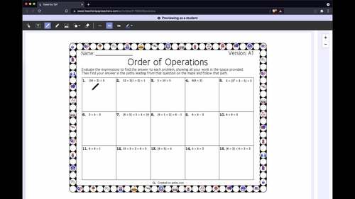 Patriotic: Function Operations Maze Activity by Qwizy | TPT