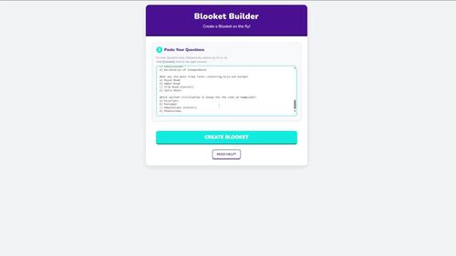Blooket Builder - Tool to Create a Blooket in 3 Minutes by Games on Demand