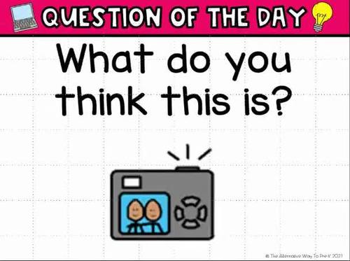 Camera Study Question Slides by The Alternative Way to Pre-K | TPT