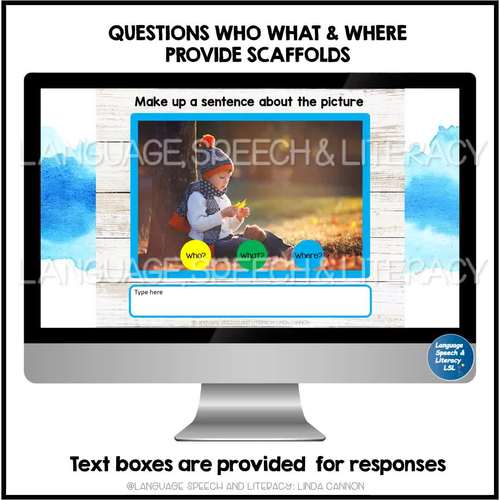 Fall Google Classroom Distance Learning, Expanding Sentences, Writing Prompts 
