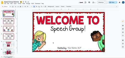 Whole Group Valentine's Day Speech Therapy Activity for Google Slides ...