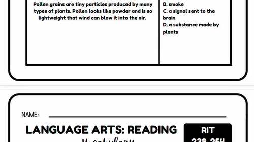 NWEA Vocabulary RIT 230 Challenge - 500