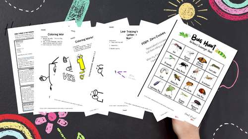 2 & 3 Year Old Lesson Plan and Activity Sheets WeeK 31 (Uu, Vv, 1, 2, 3)