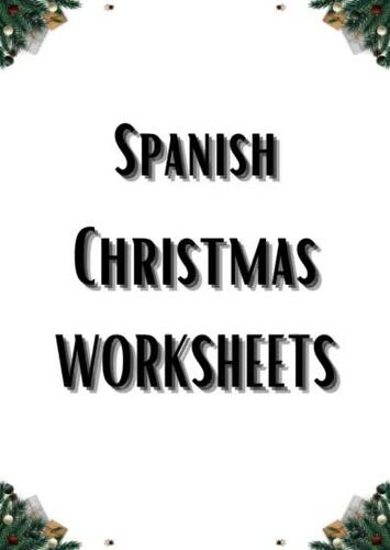 Spanish Christmas Worksheets Activity by Worksheet Whisperer TPT